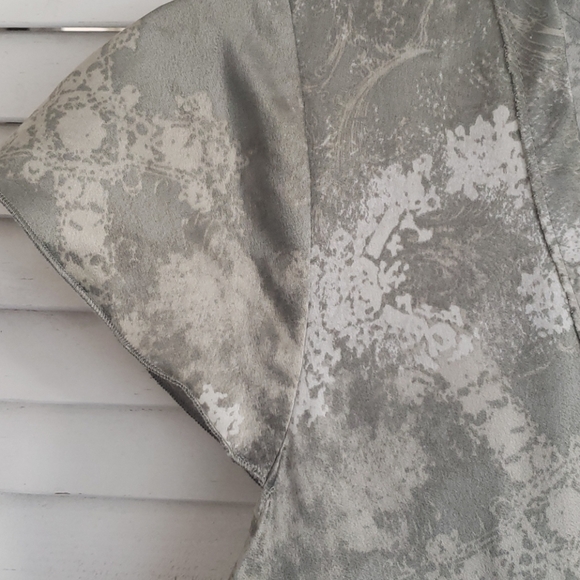 Baby Doll Sage Green Silky Top - Picture 5 of 9